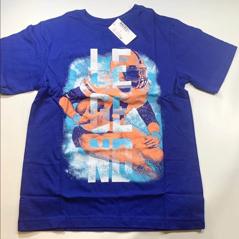 Children’s Place | Blue Graphic Football Tee New With Tags NWT